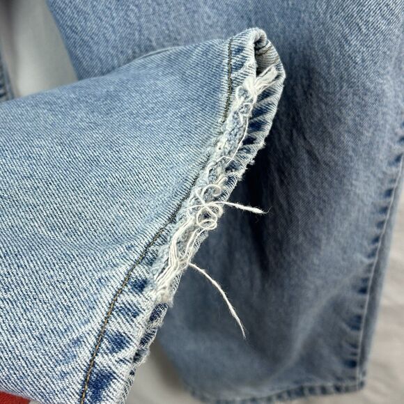 Vintage Levis 545 Jeans Men's 44 x 30 Blue Denim 100% Cotton Brown Tab Loose Fit - Picture 10 of 13